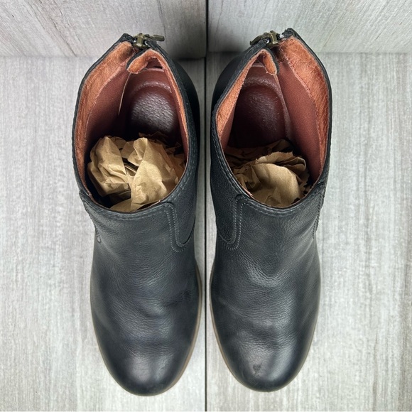 Dansko Becki Black Leather Waterproof Heeled Ankle Boots Women’s Size 9 EUR 39 - Picture 6 of 12